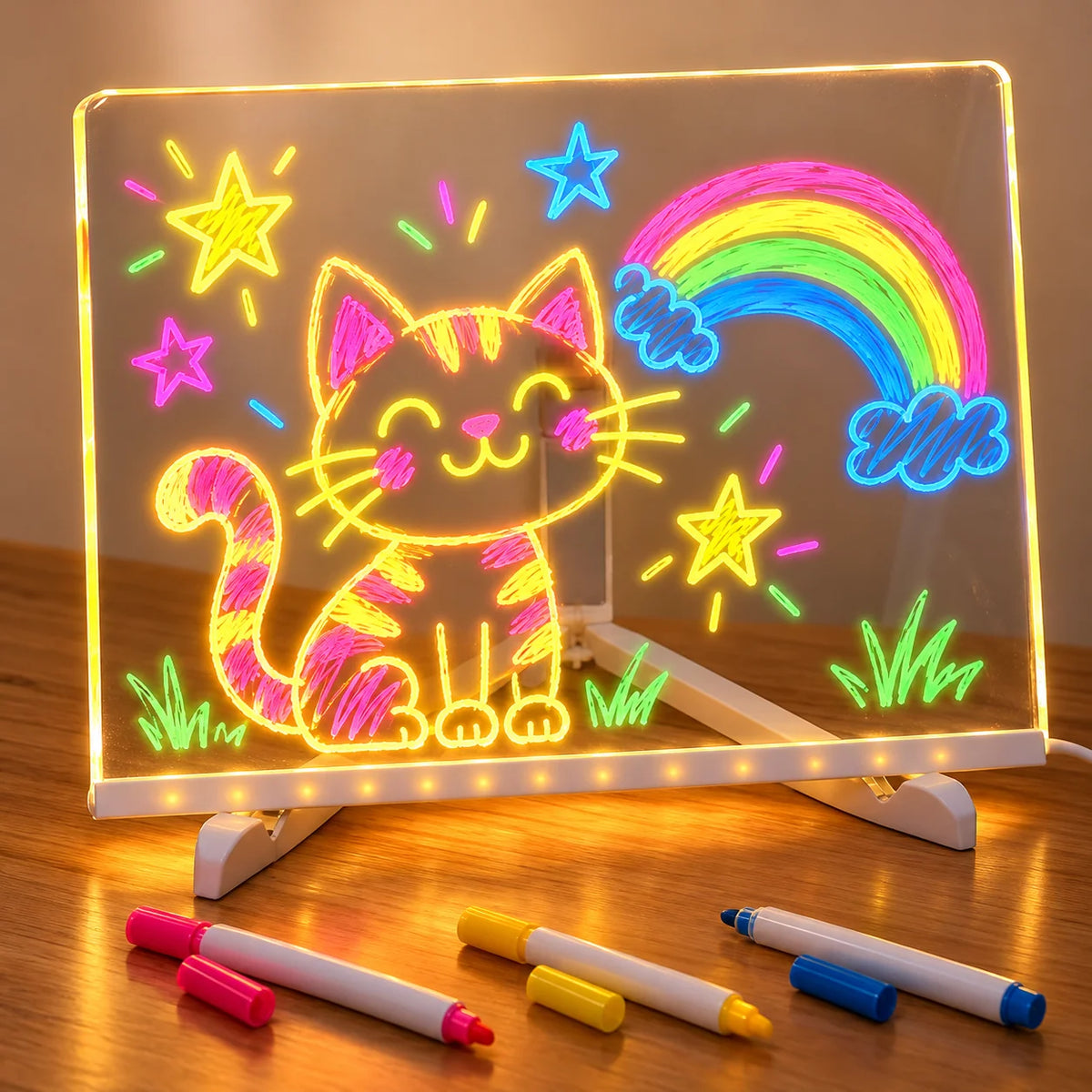 LED Colorful Glow Drawing Board