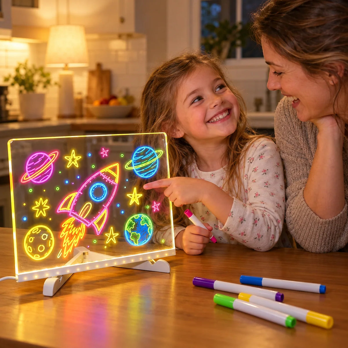 LED Colorful Glow Drawing Board