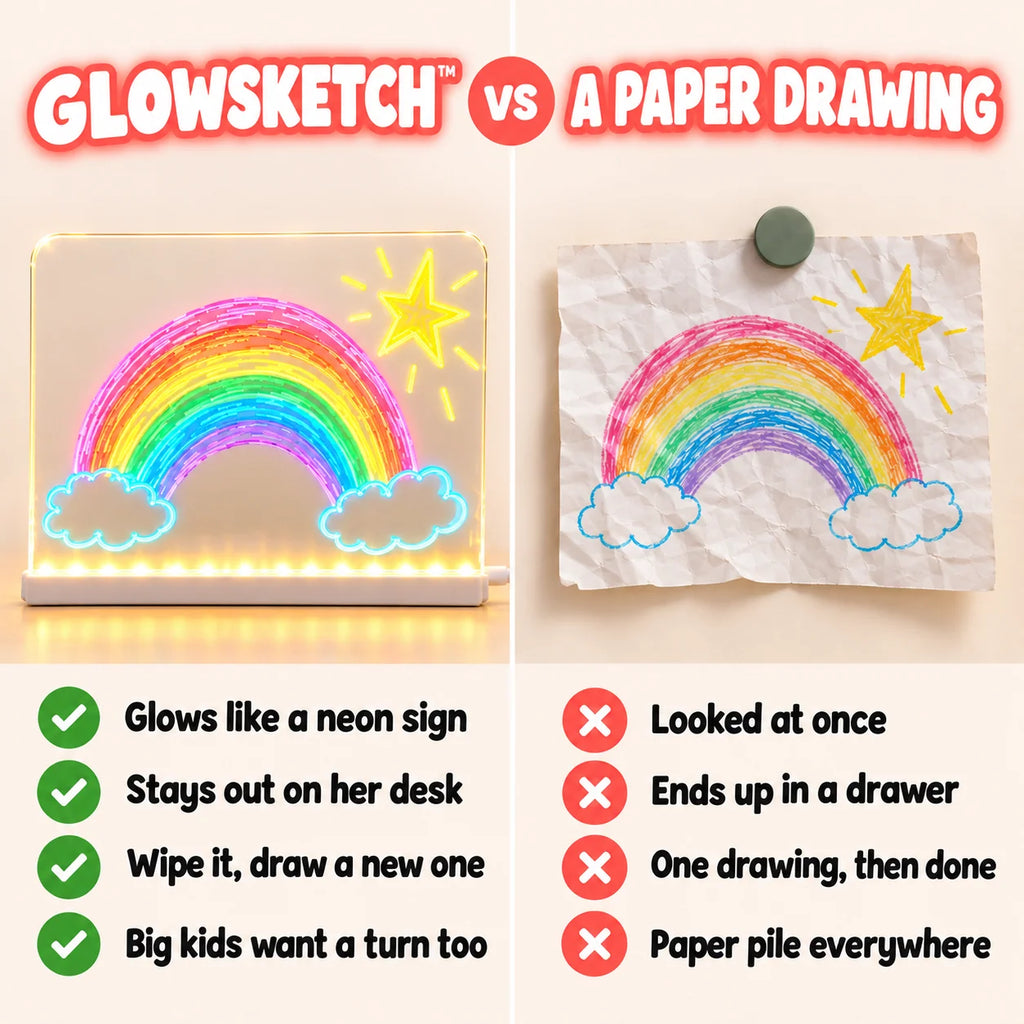 LED Colorful Glow Drawing Board