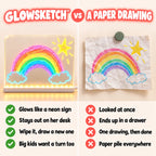 LED Colorful Glow Drawing Board