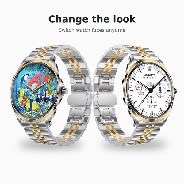 Coin Watch Amoled Ultra Thin Dial Super Luxury Smart Watch