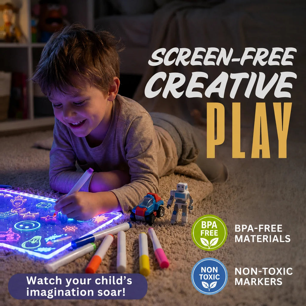 LED Colorful Glow Drawing Board