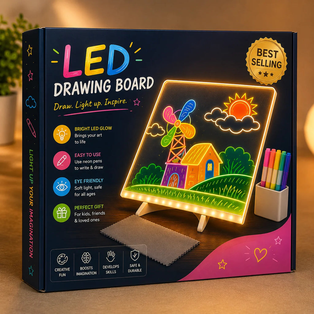 LED Colorful Glow Drawing Board